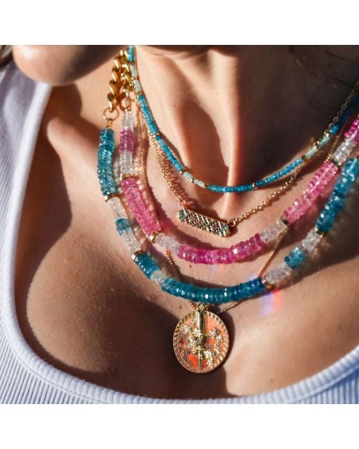 Rachel Nathan Metallic Prismatic Necklace