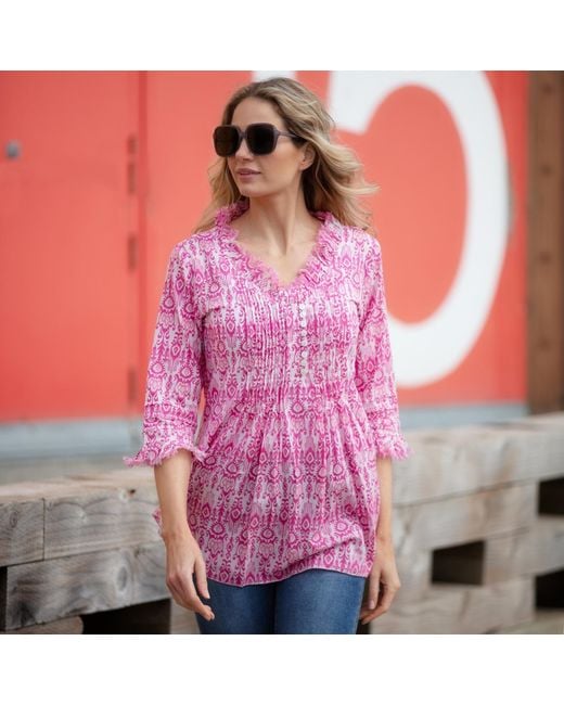 At Last Pink Sophie Cotton Shirt