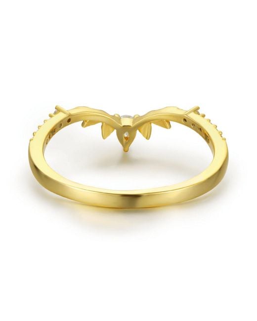 Azura Jewelry New York Yellow Woodland Stacking Band Solid