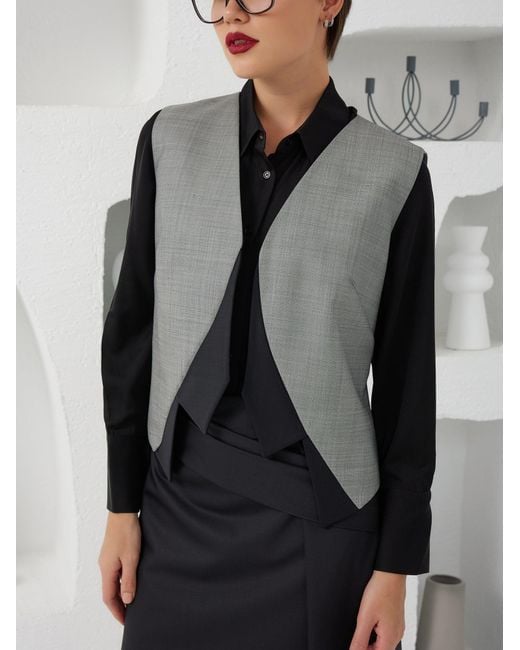 Lumina Eligma Black Collar-Elle Vest