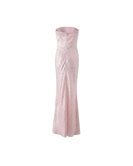 Aisl Pink Strapless Maxi Dress