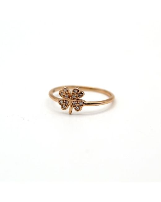 VicStoneNYC Fine Jewelry Metallic Lucky Clover Diamond Ring