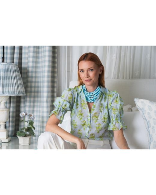 Fairchild Baldwin Blue Round Bella Summer Necklace