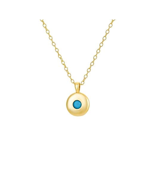 Nazzar Metallic Mini Round Pendant Necklace