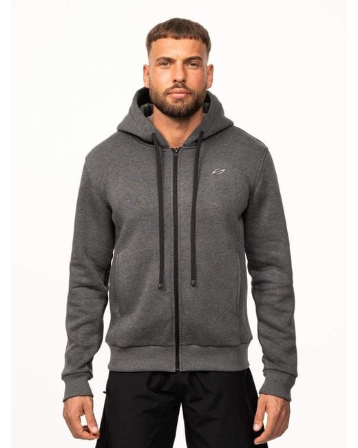 Saved Lab Gray Zip Hoodie for men