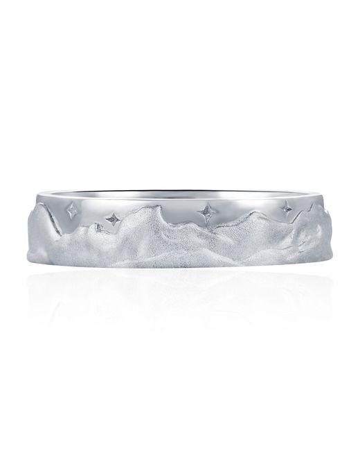 Azura Jewelry New York Gray Eternal Peaks Band Vermeil