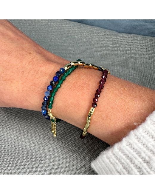 Clemence Wren Blue Gemstone Nugget Bracelet