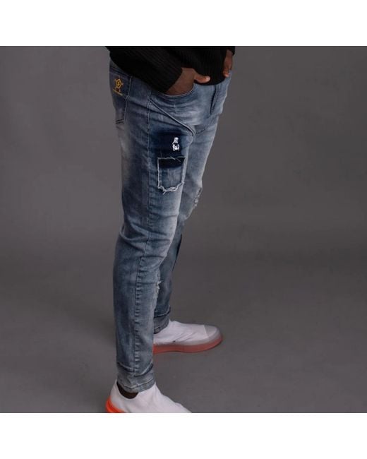 Chuks Collins Blue Act Self Light Denim for men