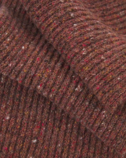 Uskees Brown Donegal Wool Scarf for men
