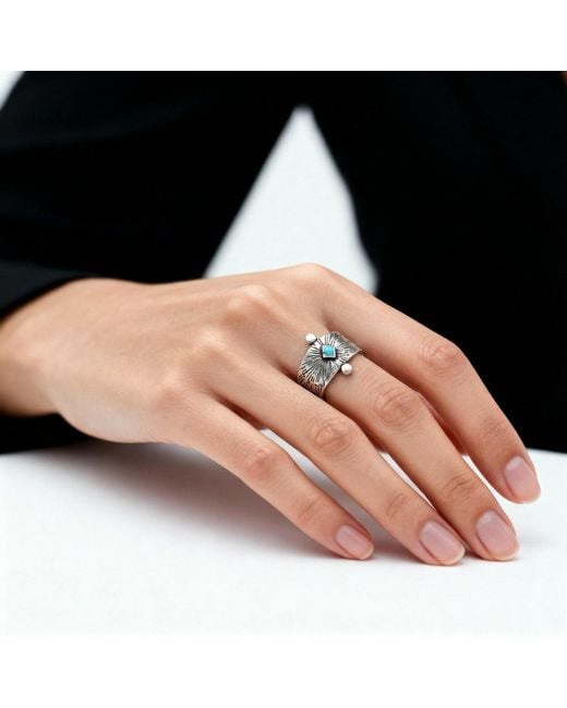 By Virgo White Satori Ring