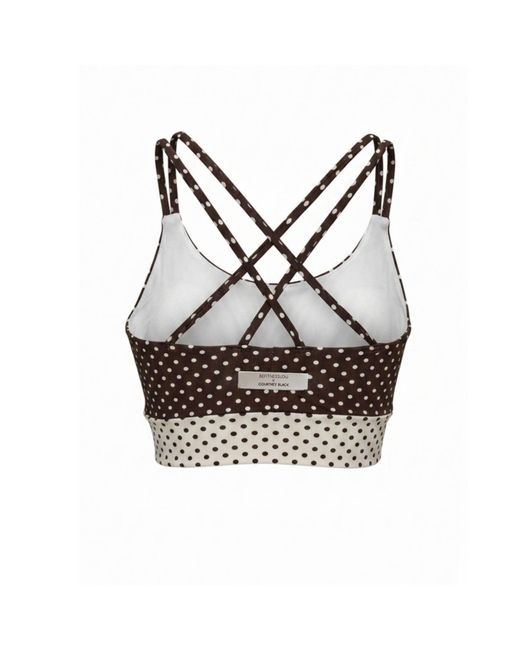 Befitnesslou Gray Bra Cb Polkadot & Off
