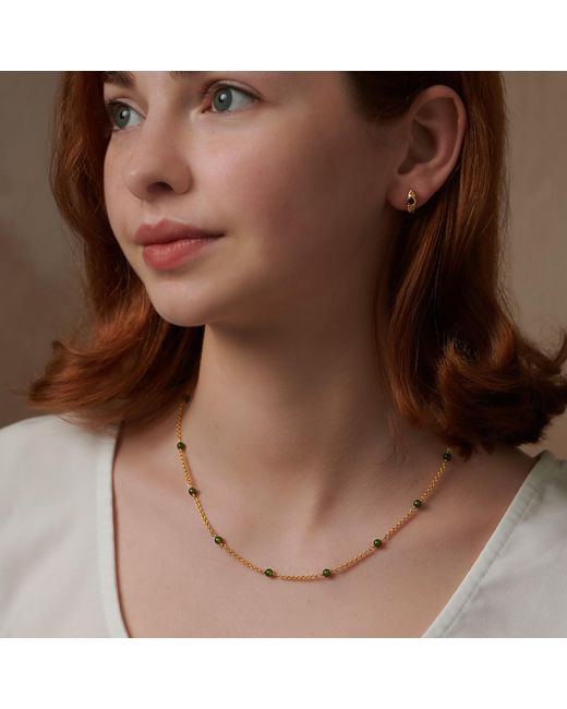 Janus Edinburgh Metallic Wadj Jasper Vermeil Necklace