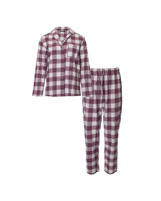 Pretty You London Purple Neutrals Plaid Pyjama Set