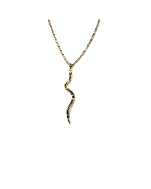 Rachel Nathan Metallic Crystal Snake Necklace