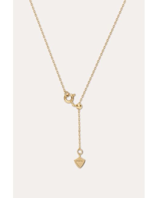 Vanhi Metallic Mabel Sculptural Droplet Pendant Necklace