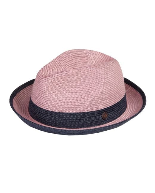 Dasmarca Hats Purple Dasmarca Florence Blush Summer Two Tone Crushable Hat for men