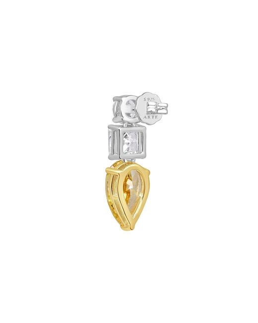 Arte Madrid Metallic Gemma Drop Earrings