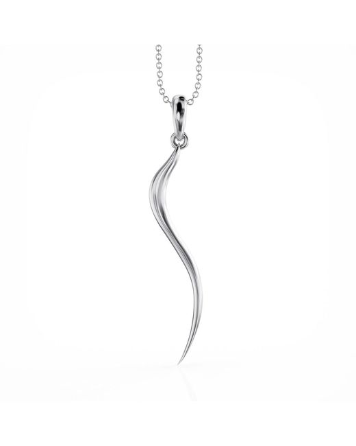 Linda Fiore Metallic Swirl Necklace