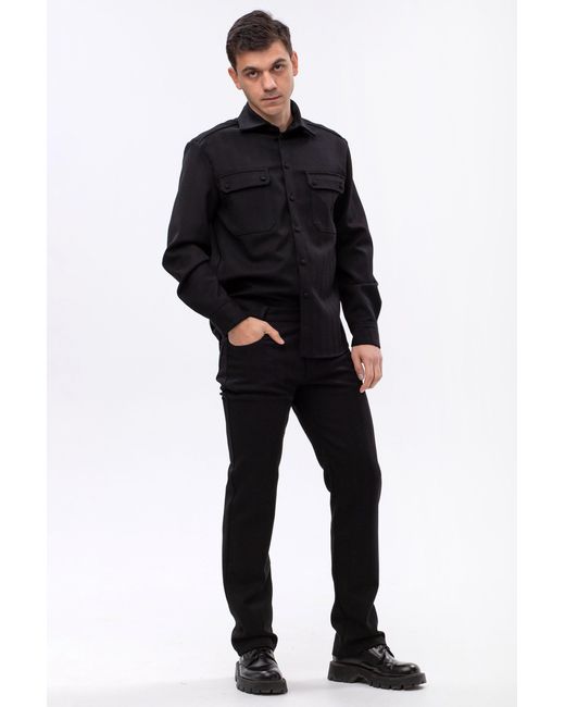 Maison Bogomil Blue Military Shirt for men