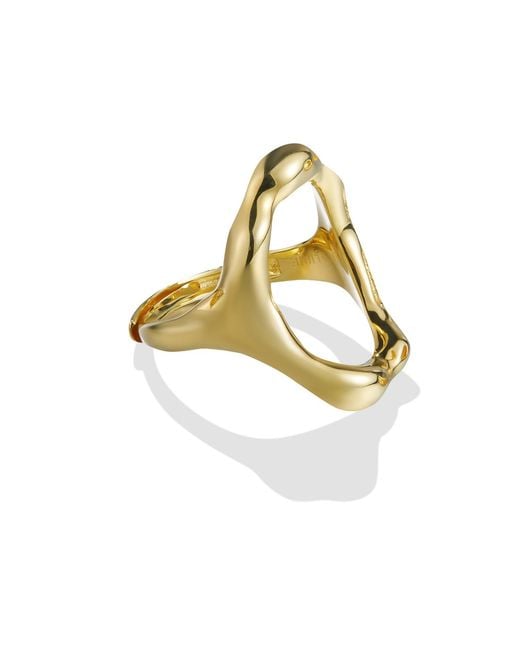 Lait & Lune Metallic Koru Ring