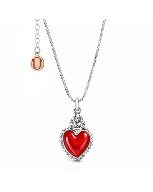 Unaloe Red Necklace With Heart Pendant – Timeless Love Symbol, Elegant Jewelry