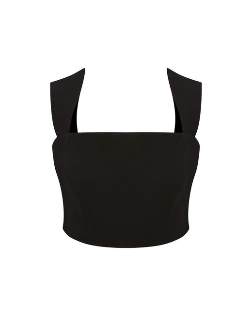 Maan Istanbul Black Strap Zippered Bustier