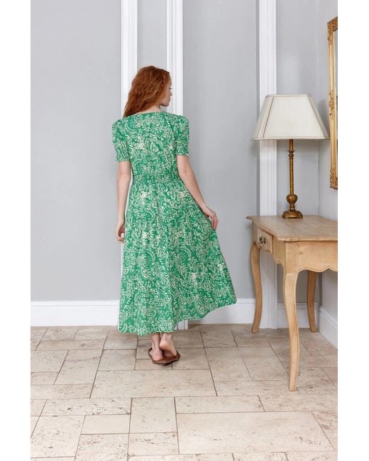 Inara Green Jaipur Cotton Dress