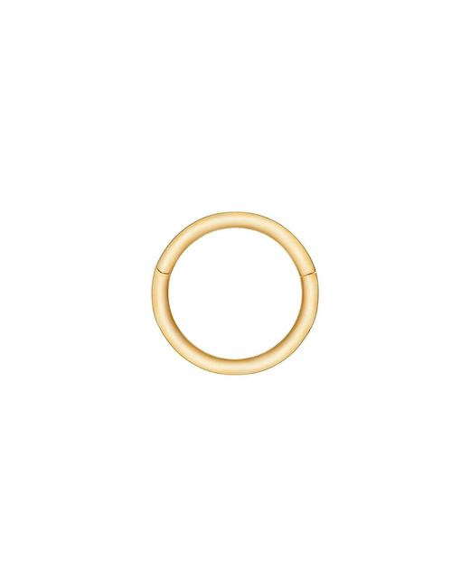 Zohreh Metallic Mini Seamless Hoop Earring 9K