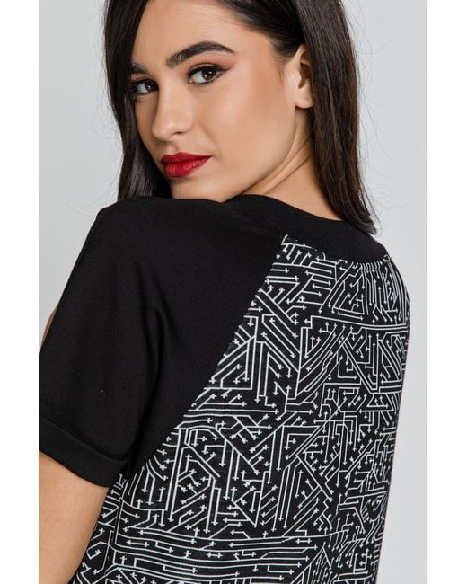 Conquista Black A Line Dress Fashion