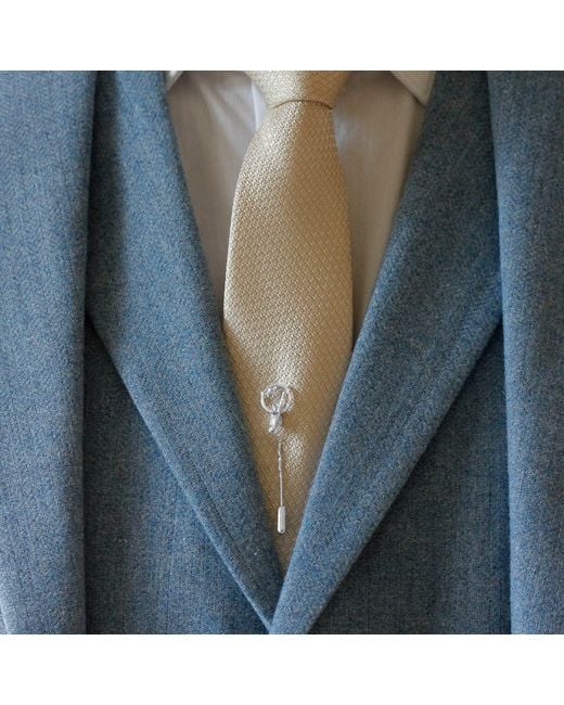 Lee Renee Metallic Parakeet Tie Pin – Upside Down for men
