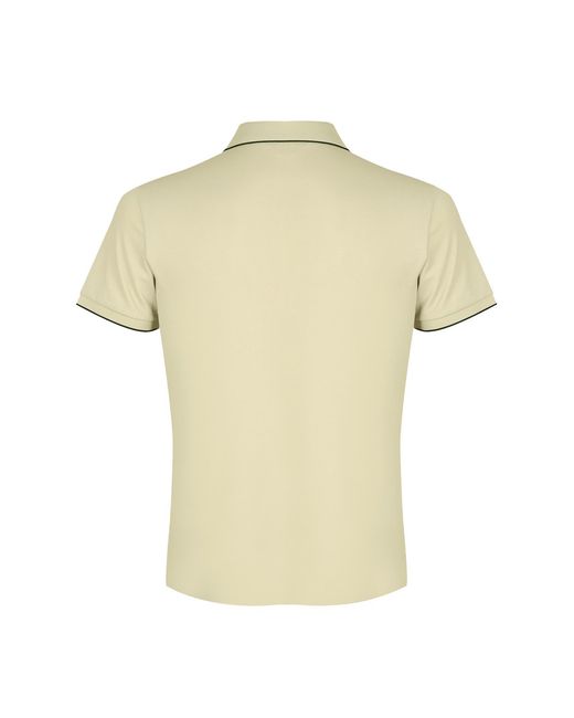 DAVID WEJ Yellow Neutrals Marco V-Neck Polo Shirt for men