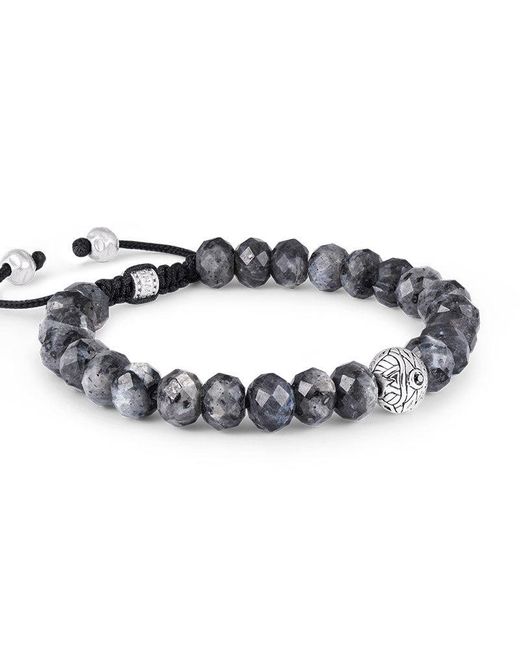 AWNL Metallic Tremolite Mystical Symbol Macrame Bracelet for men
