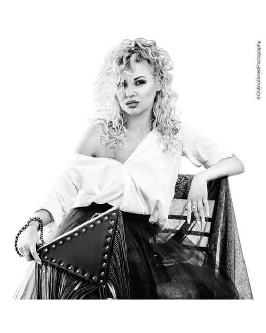 Laura Olaru Black Triangle Maxi Leather Bag With Fringes And Staples