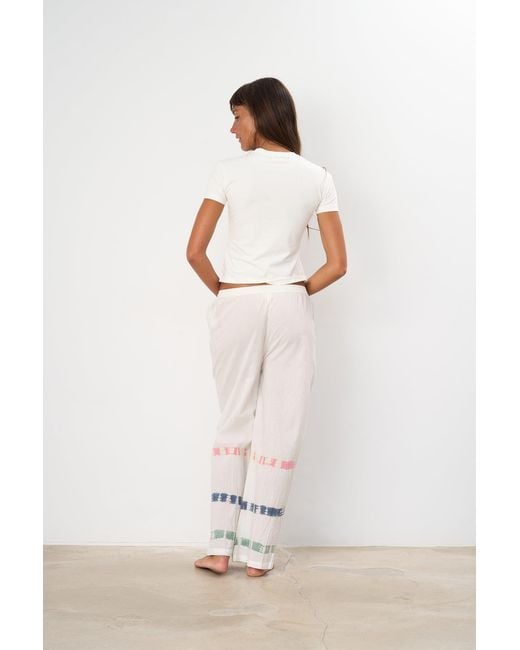 Par & Escala White Sere Pants