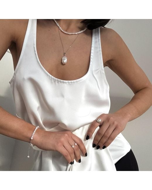 Pearl Code White Baroque Pearl Choker — Freshwater Pearl Necklace