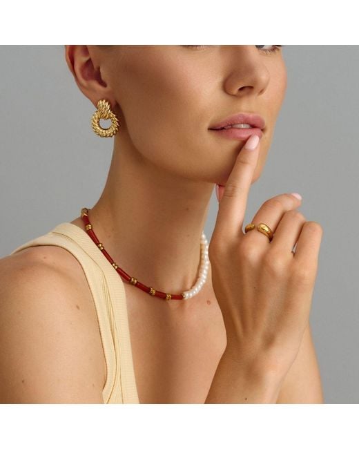 Nialaya Yellow Classic Cuff Ring