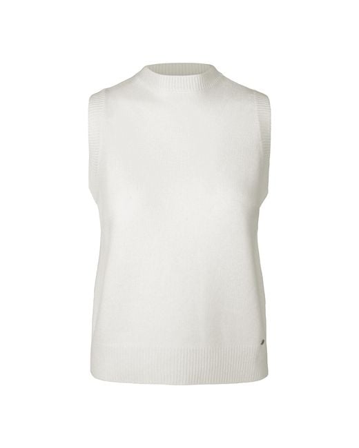 tirillm White Agnes Cashmere Vest, Off