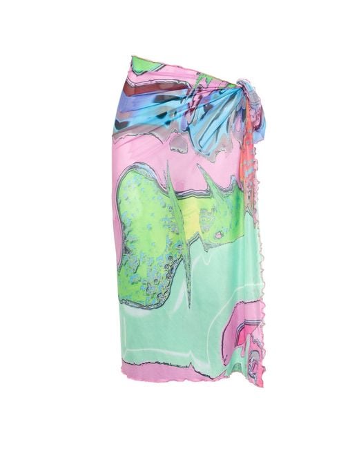 Paloma Lira Green Pastel Beach Wrap
