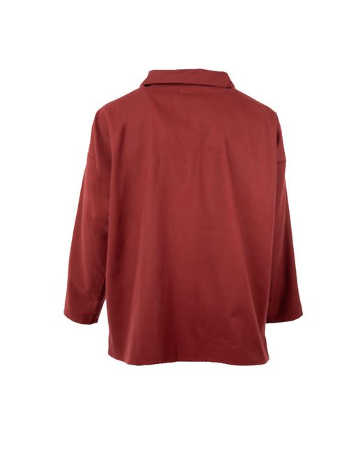 Arthur Beale Red Open Neck Sailors' Smock for men