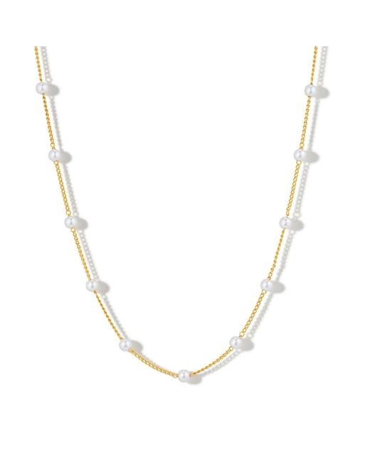 Formation Co. Jewellery Metallic Gaia Pearl Chain Necklace