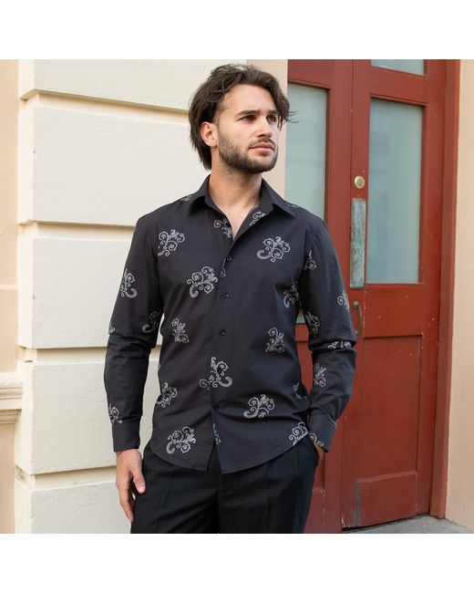 Maurice Saxe Blue Spanish Shirt for men