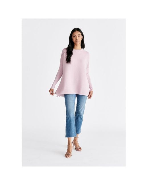 Paisie Pink Ribbed Jumper