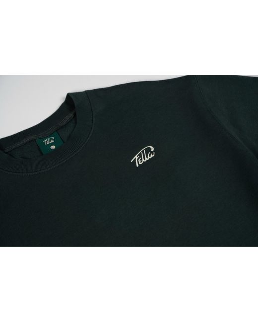 FELLA SWIM Green Gavan Oversized Crewneck Sweater for men
