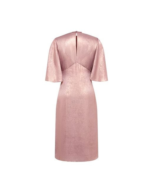 Emma Wallace Pink Mei Dress -Metallic