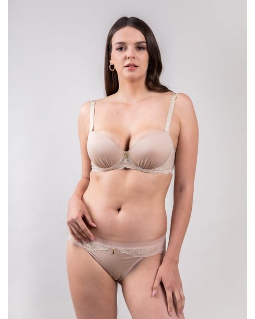 BonBon Lingerie Natural Neutrals Angelina Push-Up Bra Nude