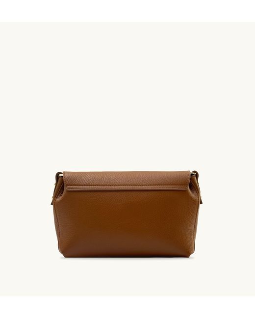 Apatchy London Brown The Maisie Midi Tan Leather Bag
