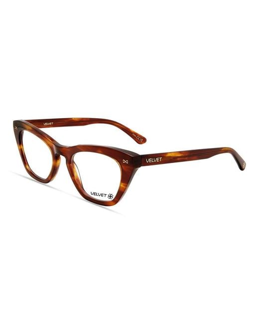 Velvet Eyewear Brown Cat Eye Optical Style