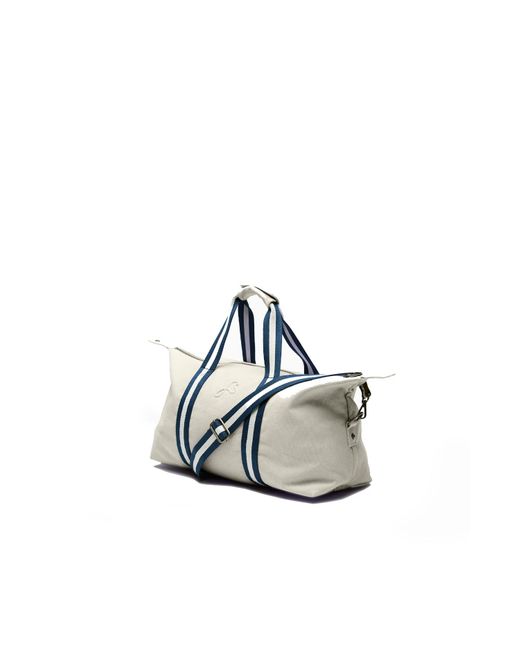 Fenella Smith Blue Cream Bodhi Explorer Duffle Bag