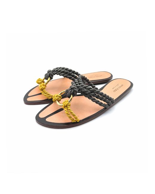 MYYAZ Brown Nodus Sandal