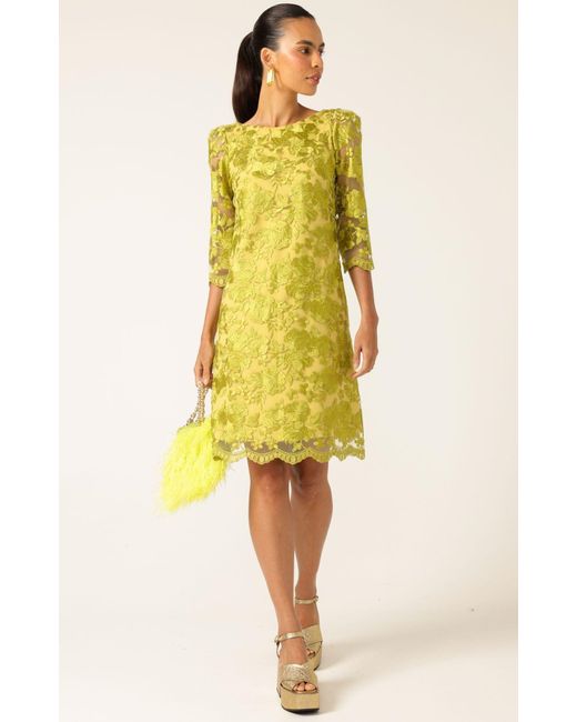 SACHA DRAKE Yellow Layla Shift Dress